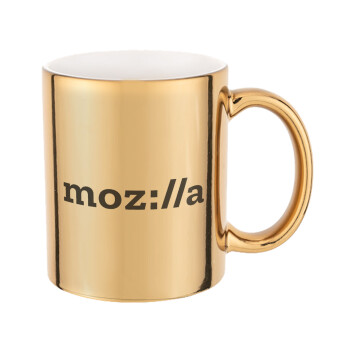 moz:lla, Mug ceramic, gold mirror, 330ml
