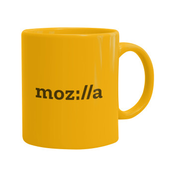 moz:lla, Ceramic coffee mug yellow, 330ml