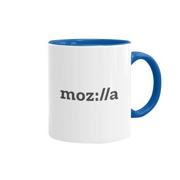 moz:lla, Κούπα χρωματιστή μπλε, κεραμική, 330ml