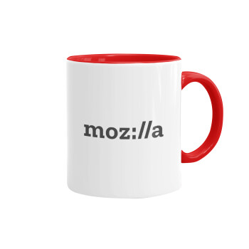 moz:lla, Mug colored red, ceramic, 330ml