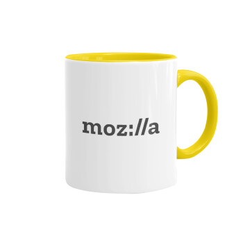 moz:lla, Mug colored yellow, ceramic, 330ml