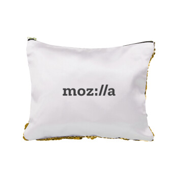 moz:lla, Sequin Gold Pouch Cosmetic Bag