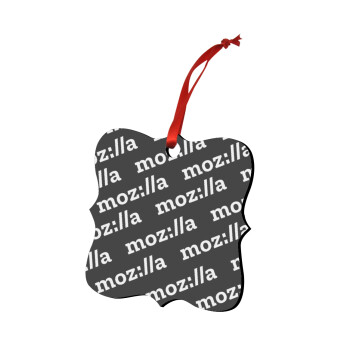 moz:lla, Christmas ornament polygon wooden 7.5cm