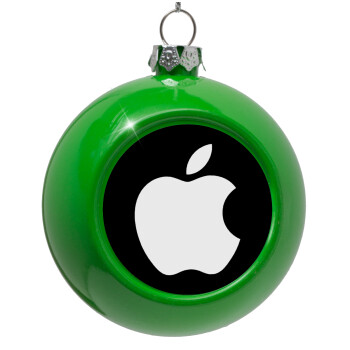 apple, Green Christmas tree ornament bauble 8cm