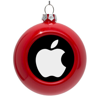 apple, Red Christmas tree ornament bauble 8cm