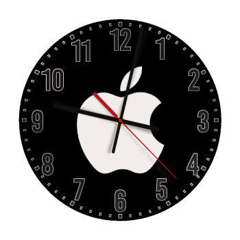 apple, Ρολόι τοίχου ξύλινο (30cm)