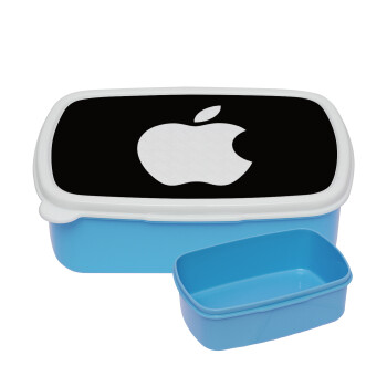 apple, ΜΠΛΕ παιδικό δοχείο φαγητού (lunchbox) πλαστικό (BPA-FREE) Lunch Βox M18 x Π13 x Υ6cm