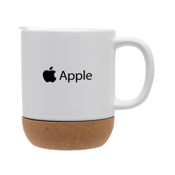 apple, Ceramic coffee mug Cork (MAT), 330ml (1pcs)