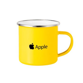 apple, Yellow Enamel Metallic Cup 360ml