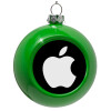 Green Christmas tree ornament bauble 8cm