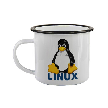 Linux, Κούπα εμαγιέ με μαύρο χείλος 360ml