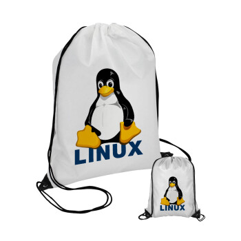 Linux, Τσάντα πουγκί με μαύρα κορδόνια (1 τεμάχιο)