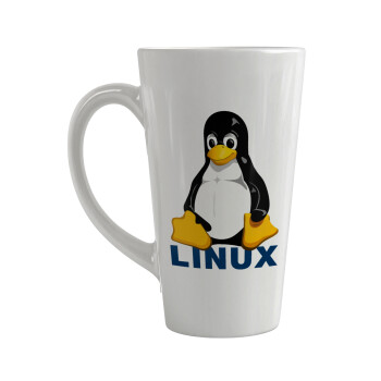 Linux, Κούπα κωνική Latte Μεγάλη, κεραμική, 450ml