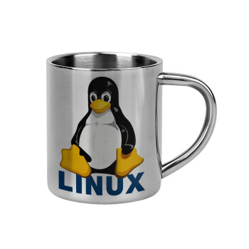 Linux, Mug Stainless steel double wall 300ml