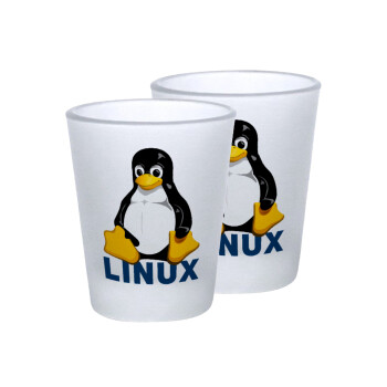 Linux, Σφηνοπότηρα γυάλινα 45ml του πάγου (2 τεμάχια)