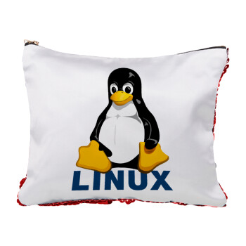 Linux, Τσαντάκι νεσεσέρ με πούλιες (Sequin) Κόκκινο