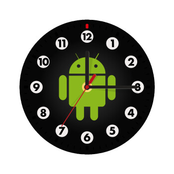 Android, Wooden wall clock (20cm)