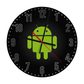 Android, Ρολόι τοίχου ξύλινο (30cm)