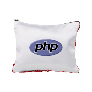 PHP, Red sequin cosmetic bag