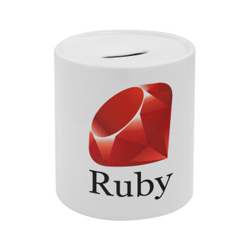 Ruby, Κουμπαράς πορσελάνης με τάπα