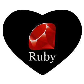 Ruby, Mousepad heart 23x20cm