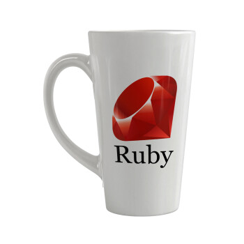 Ruby, Κούπα κωνική Latte Μεγάλη, κεραμική, 450ml