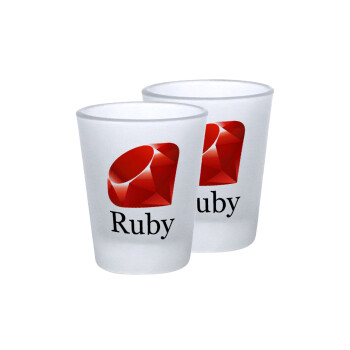 Ruby, Σφηνοπότηρα γυάλινα 45ml του πάγου (2 τεμάχια)