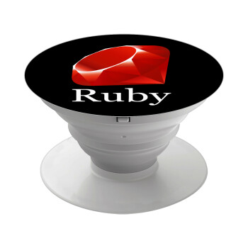 Ruby, Phone Holders Stand  White Hand-held Mobile Phone Holder