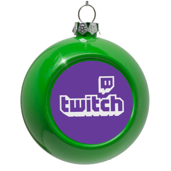 Twitch, Green Christmas tree ornament bauble 8cm