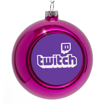 Twitch, Purple Christmas tree ornament bauble 8cm