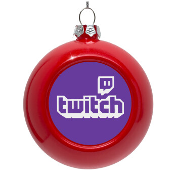 Twitch, Red Christmas tree ornament bauble 8cm