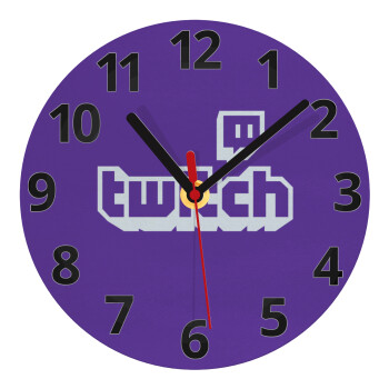 Twitch, Ρολόι τοίχου γυάλινο (20cm)