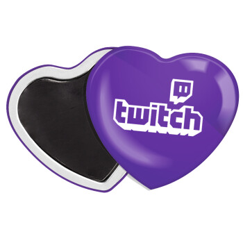 Twitch, Μαγνητάκι καρδιά (57x52mm)