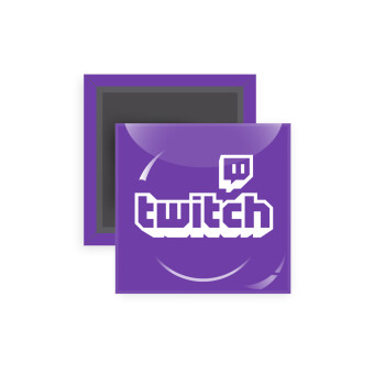 Twitch, Μαγνητάκι ψυγείου τετράγωνο διάστασης 5x5cm