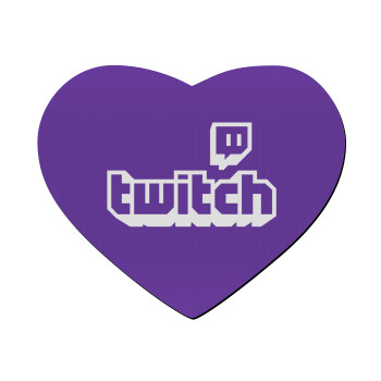 Twitch, Mousepad καρδιά 23x20cm