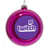 Purple Christmas tree ornament bauble 8cm