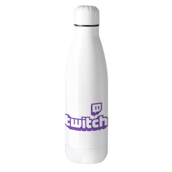 Twitch, Μεταλλικό παγούρι θερμός (Stainless steel), 500ml