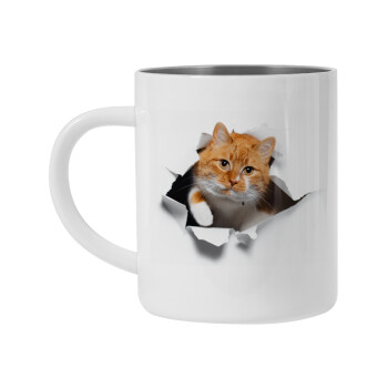 Cat cracked, Mug Stainless steel double wall 450ml