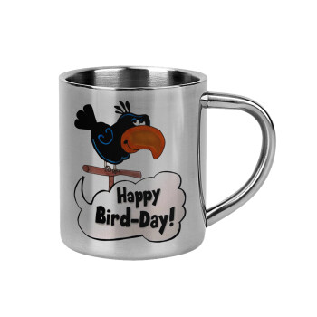 Happy Bird Day, Mug Stainless steel double wall 300ml