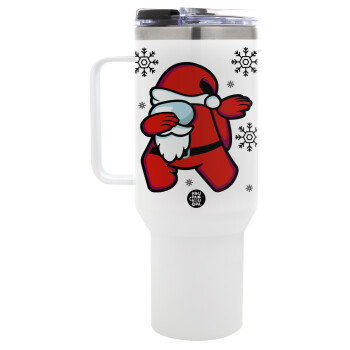 Among US Xmas, Mega Tumbler με καπάκι, διπλού τοιχώματος (θερμό) 1,2L