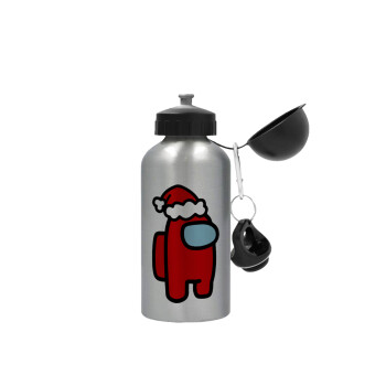 Among US Santa, Metallic water jug, Silver, aluminum 500ml