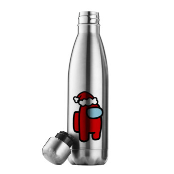 Among US Santa, Μεταλλικό παγούρι θερμός Inox (Stainless steel), διπλού τοιχώματος, 500ml