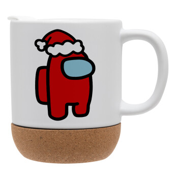 Among US Santa, Ceramic coffee mug Cork (MAT), 330ml (1pcs)