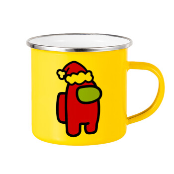 Among US Santa, Yellow Enamel Metallic Cup 360ml