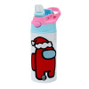 Children's hot water bottle, stainless steel, with safety straw, Pink/BlueCiel (360ml) BPA FREE