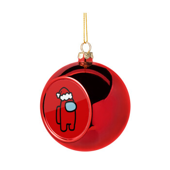 Among US Santa, Christmas tree ball Red 8cm