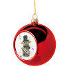 Christmas tree ball Red 8cm