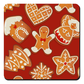 xmas cookies, Τετράγωνο μαγνητάκι ξύλινο 9x9cm