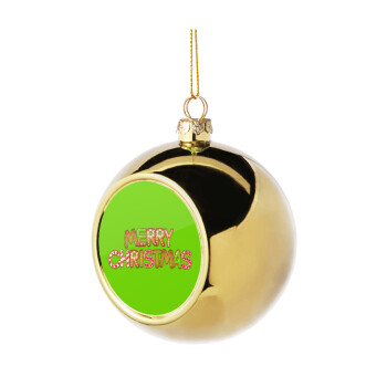 xmas μπισκότα, Golden Christmas tree ball ornament 8cm