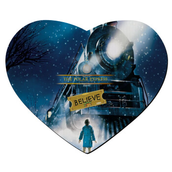 The Polar Express, Mousepad heart 23x20cm